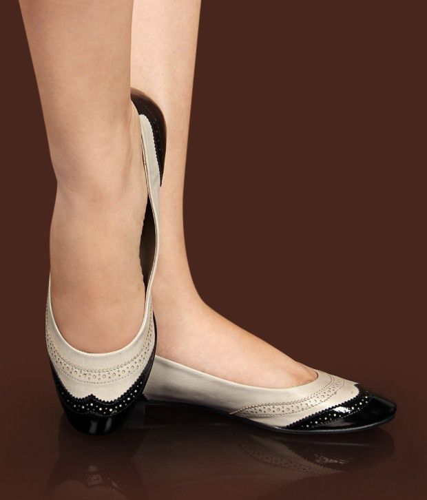 Catwalk Classy Beige & Black Belly Shoes Price in India- Buy Catwalk Classy  Beige & Black Belly Shoes Online at Snapdeal