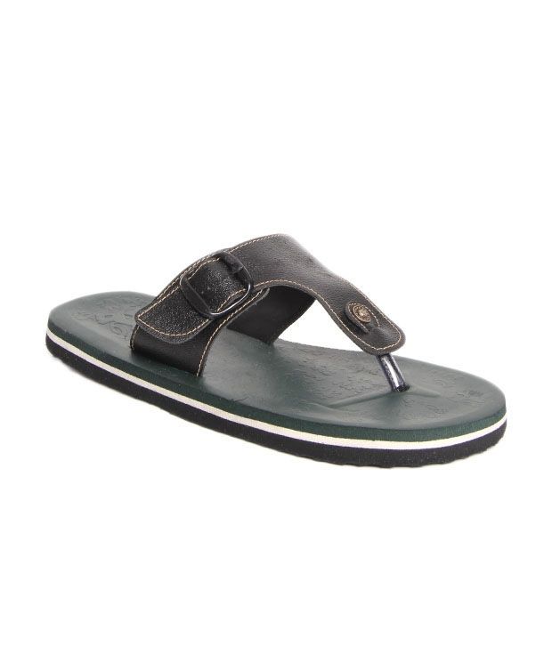 dark green slippers