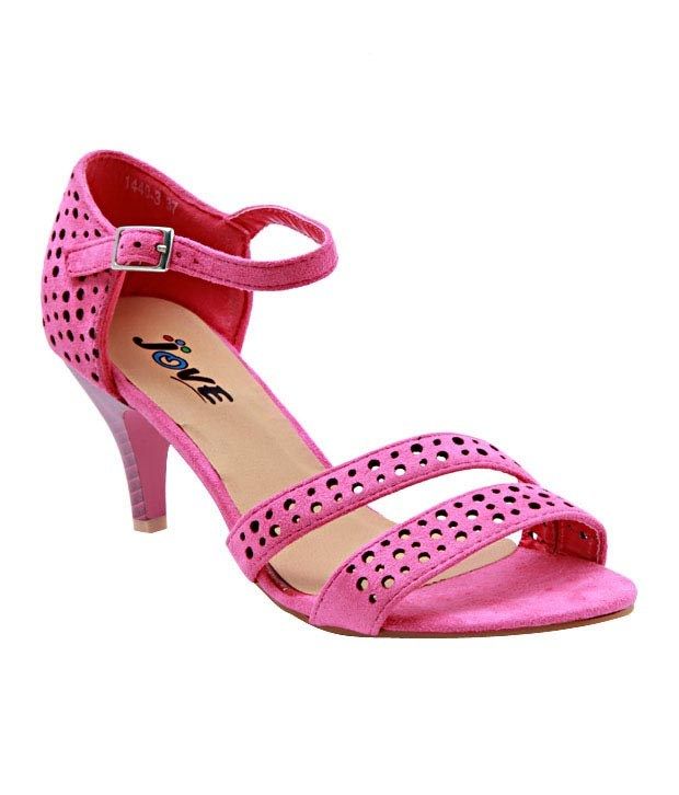 fuschia pink flat sandals