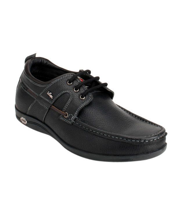 lee cooper men's leather boat shoes