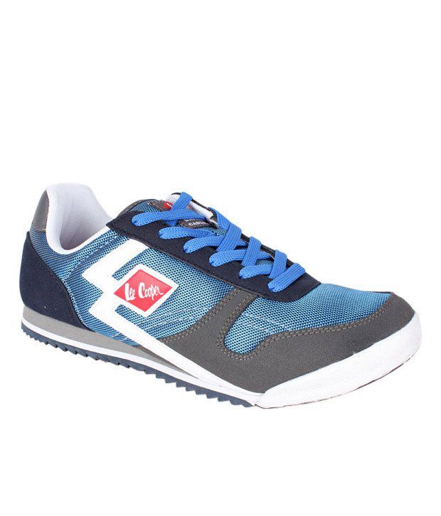 lee cooper navy blue running shoes