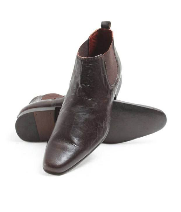 Red Tape Leather Ankle Boots - Buy Red Tape Brown Leather Ankle Boots Online at Best in on Snapdeal