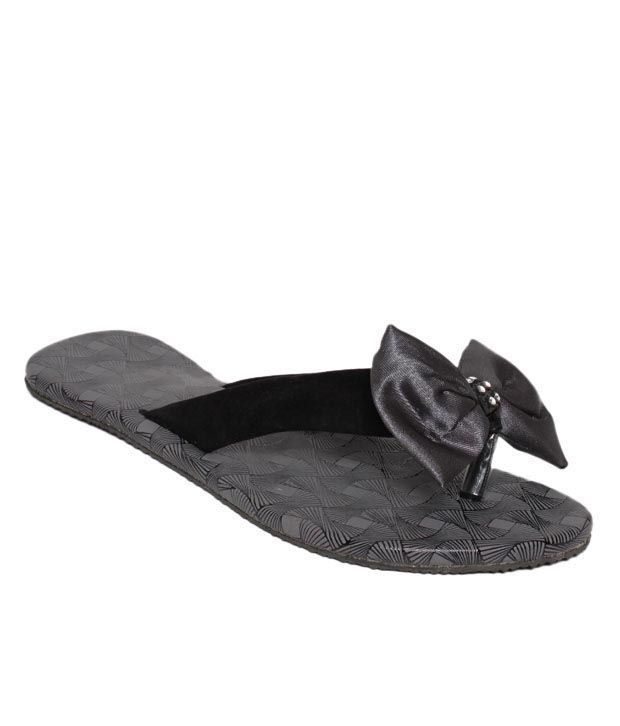 black and gray flats