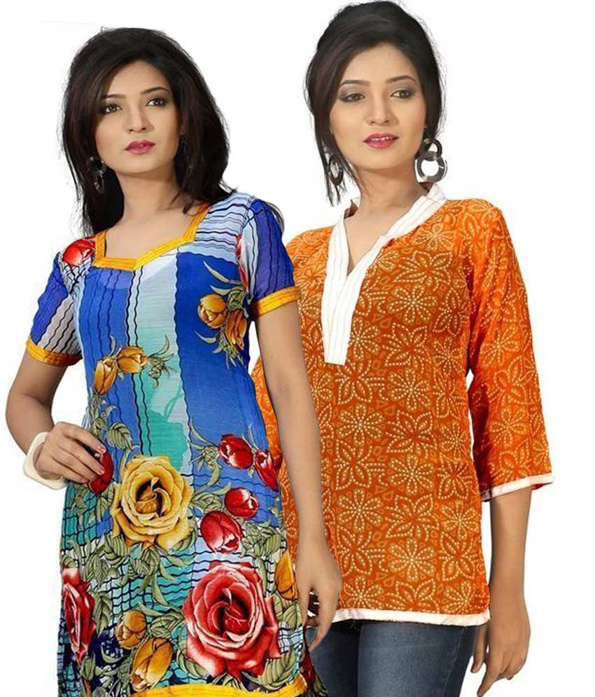 Arch Combo Of Trendy Kurtis - Buy Arch Combo Of Trendy Kurtis Online at ...