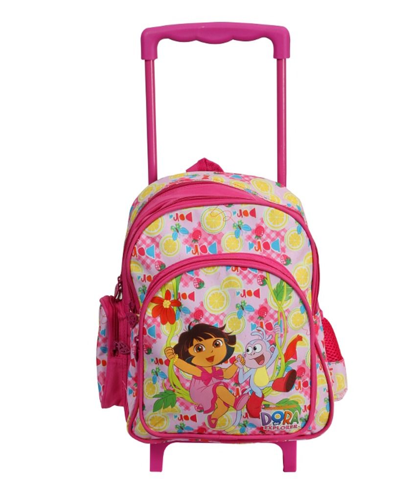 character trolley school bags