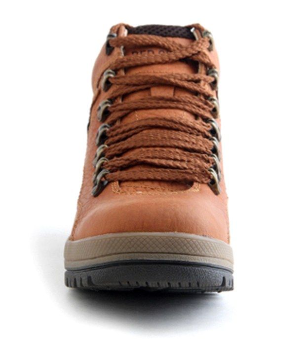 red chief textured brown boot
