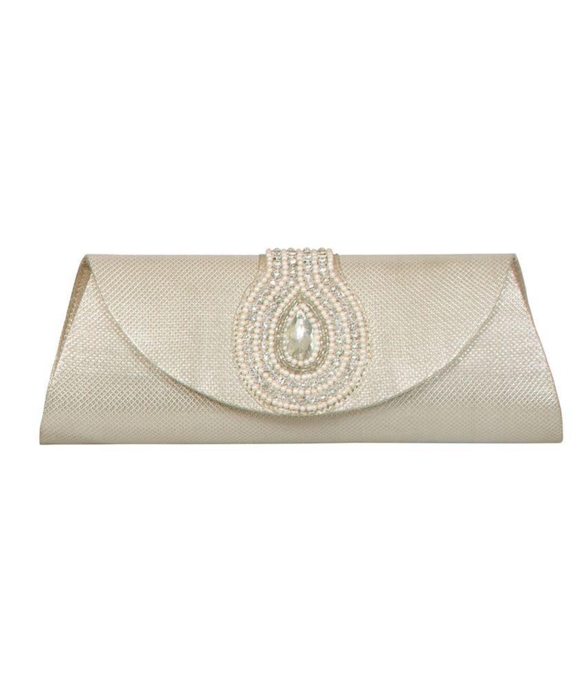 silver pearl clutch