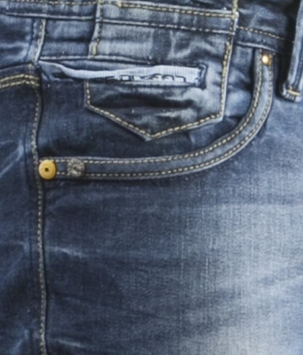 Gesture Unique Blue Faded Jeans - Buy 