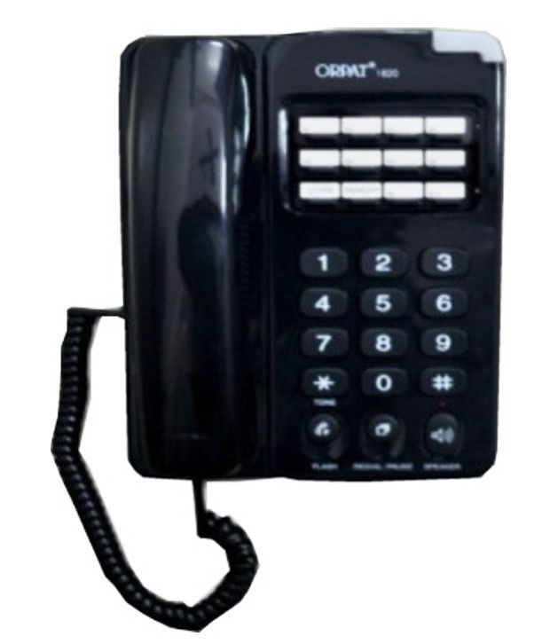 Buy Orpat 1820 Corded Landline phones (Black) Online at Best Price in India Snapdeal