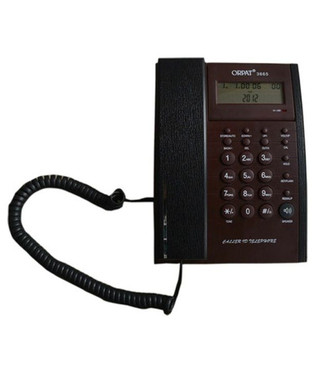 Buy Orpat 3665 Corded Landline phones (Red) Online at Best Price in