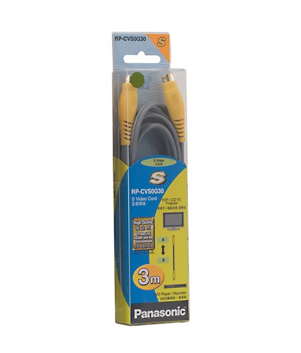     			Panasonic S Video Cable 3m RP-CVS0G30GK