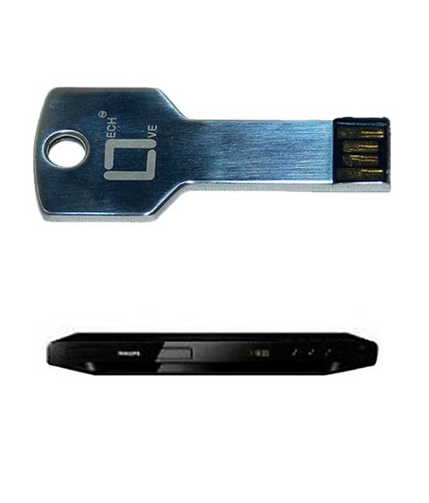     			Philips 3618 Dvd Player With Live-Tech Key Shape 4Gb Pen Drive