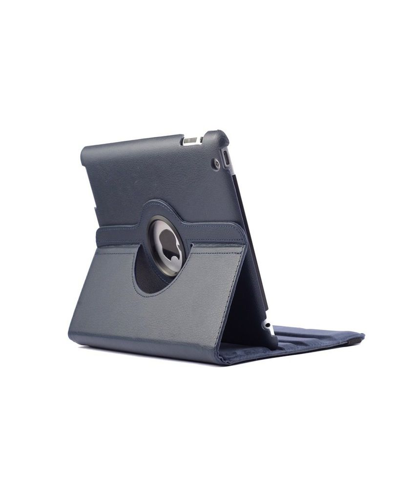     			RKA 360 Rotating PU Leather Case Cover For Apple iPad 2 3 and New iPad 4 Navy Blue