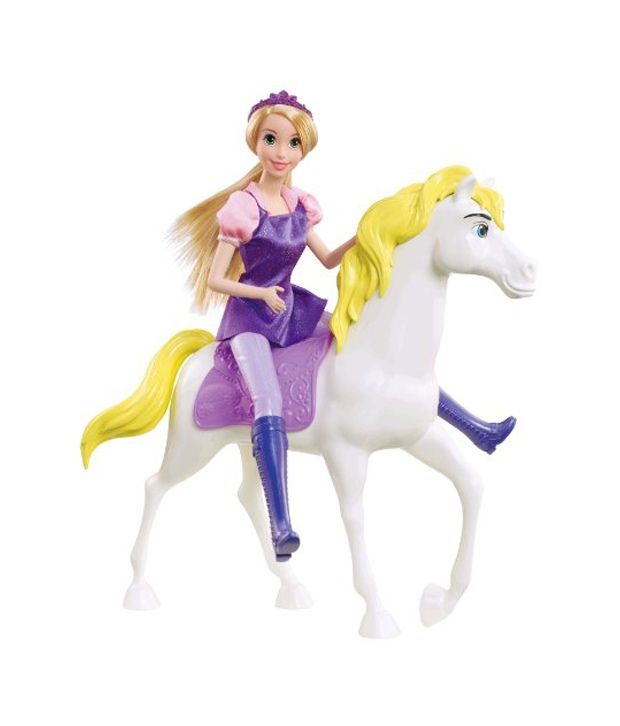 rapunzel doll and horse set