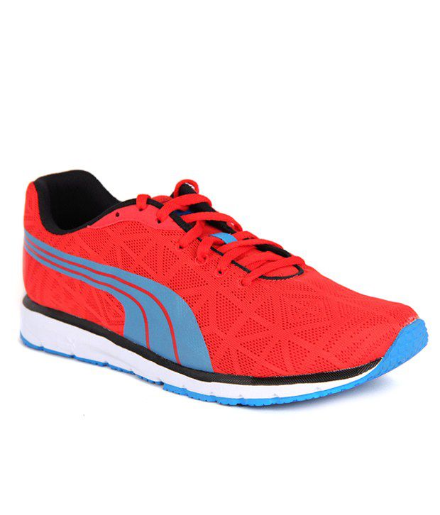 Puma Narita Red & Blue Lace-up Running Shoes - Buy Puma Narita Red ...