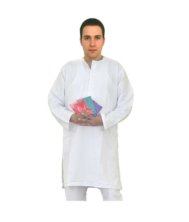 white kurta pajama set