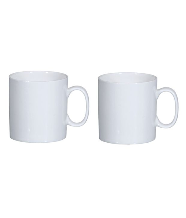 Clay Craft White Milk Mug Set Of 2 Buy Online at Best Price in India