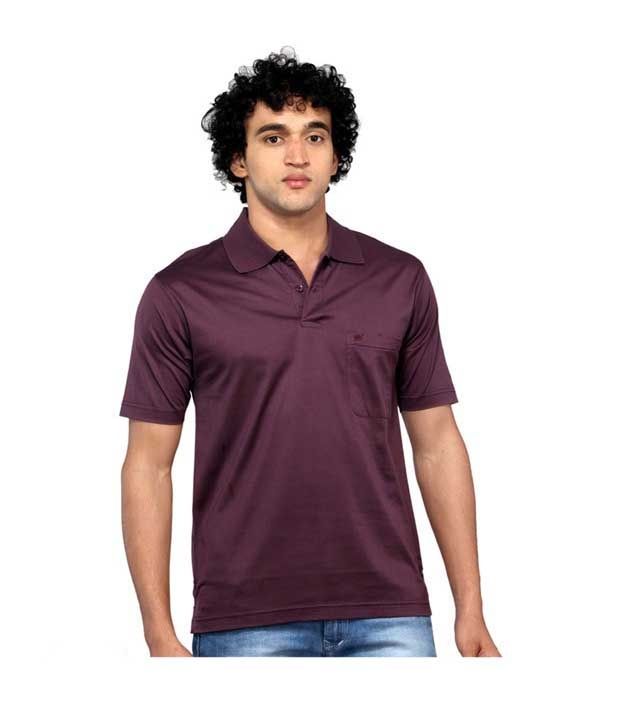 dark purple polo t shirt