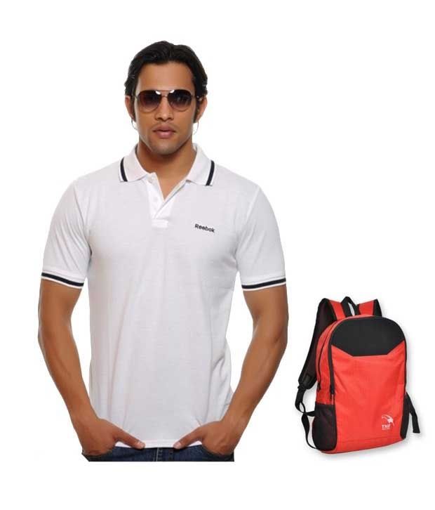 Reebok Cool White Polo T- Shirt - Buy Reebok Cool White Polo T- Shirt 
