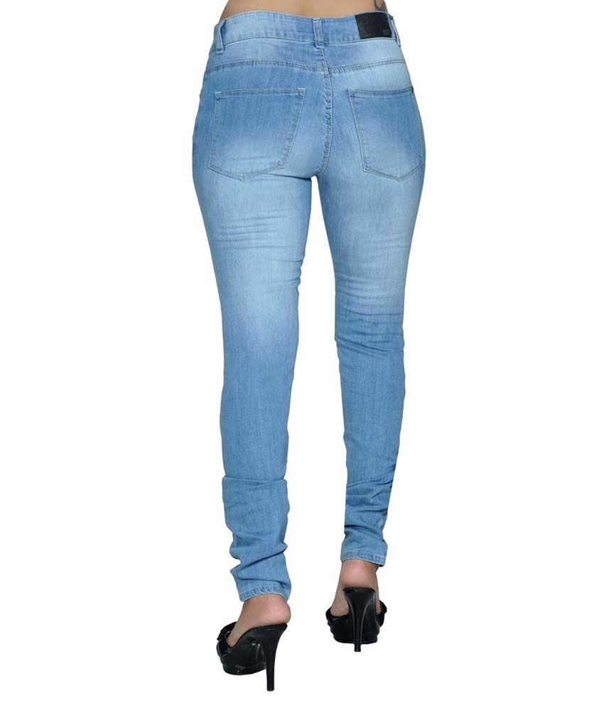 Moksh Blue Denim Lycra Jeans - Buy Moksh Blue Denim Lycra Jeans Online ...