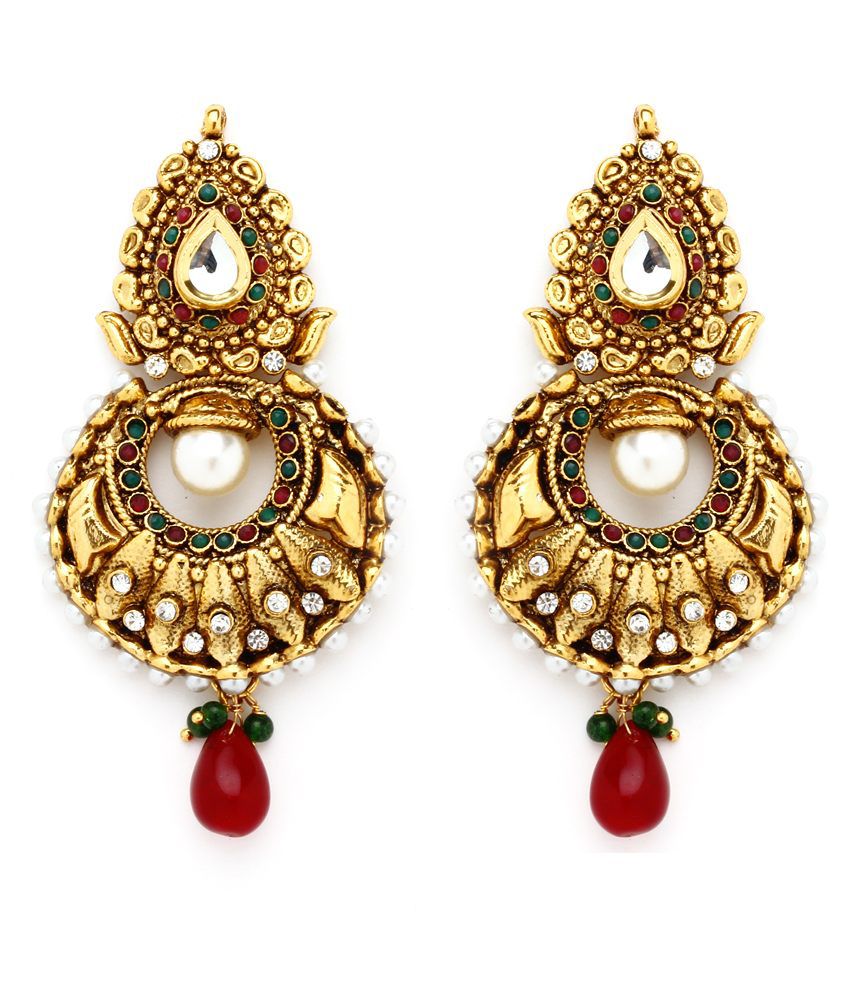 Ethnic Jewels Shimmering Stonned Earrings - Buy Ethnic Jewels ...