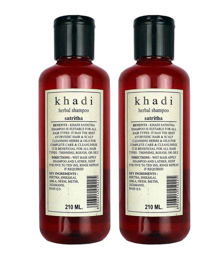     			Khadi Herbal Satritha Shampoo (Twin Pack) 210ml Each