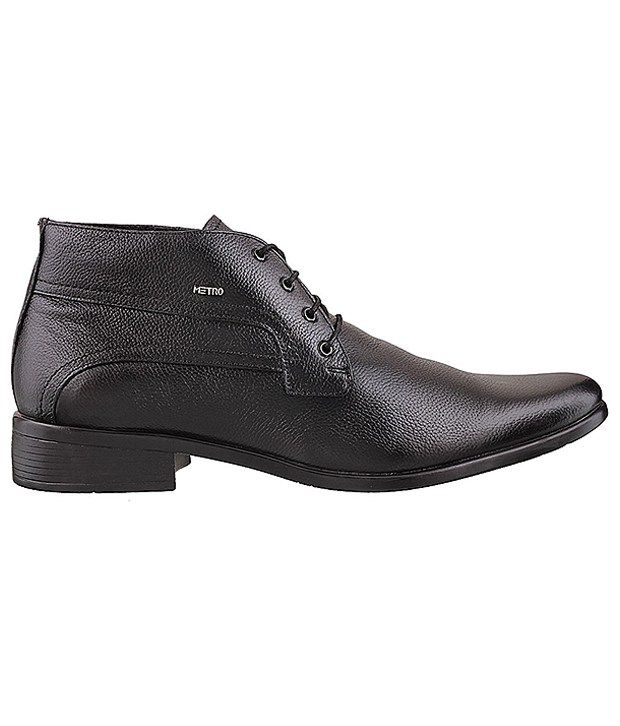 Metro Black Boots - Buy Metro Black Boots Online at Best Prices in ...