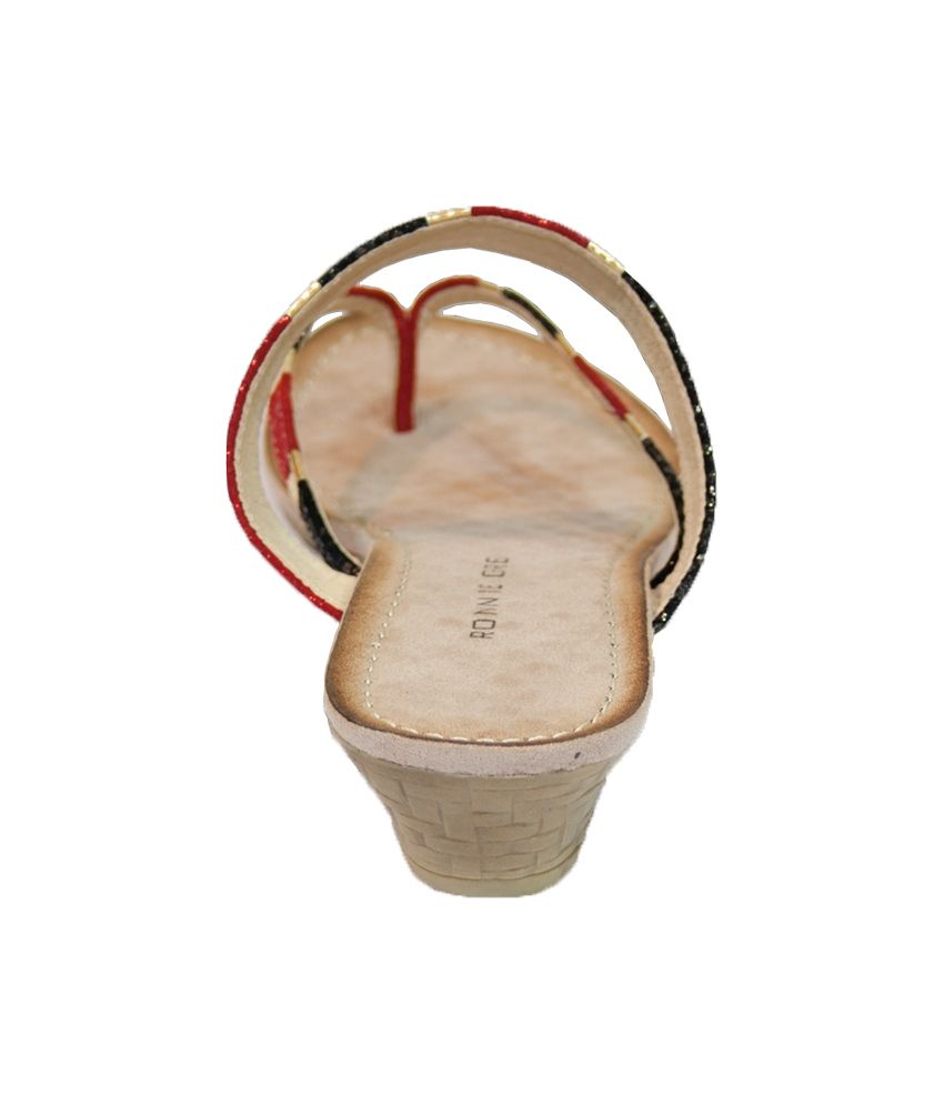 Ronnie Grey Red Flat Price in India Buy Ronnie Grey Red Flat Online at