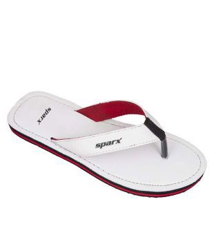 sparx white sandals