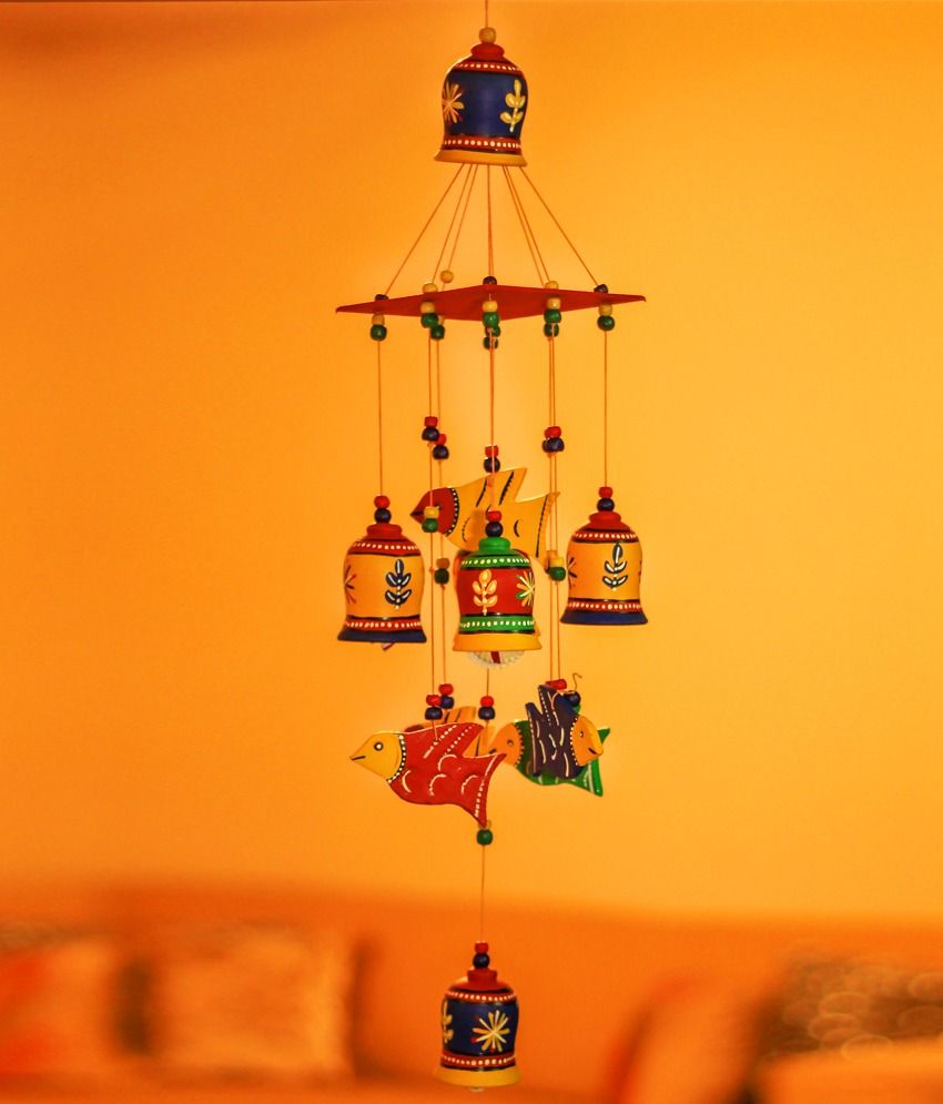 Unravel India Multi Teracotta Wind Chimes Unravel India Multi Teracotta Wind Chimes