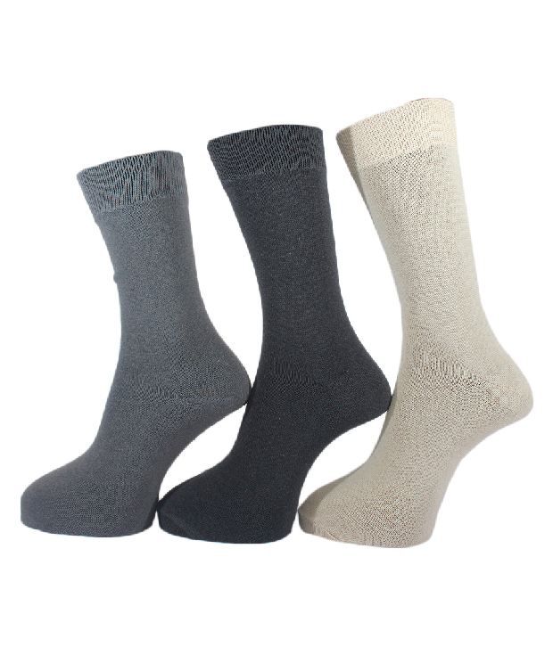 A&G Multi Casual Full Length socks Men 3 Pair Pack: Buy Online at Low ...