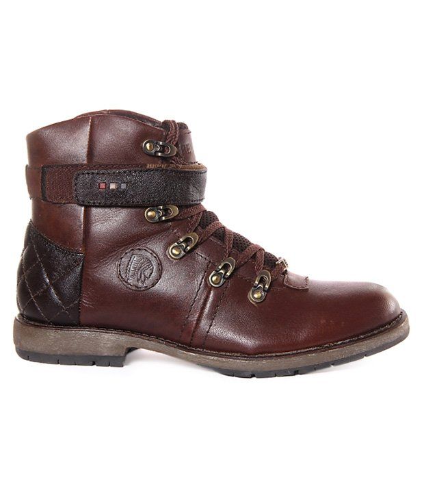 red chief long boot shoes