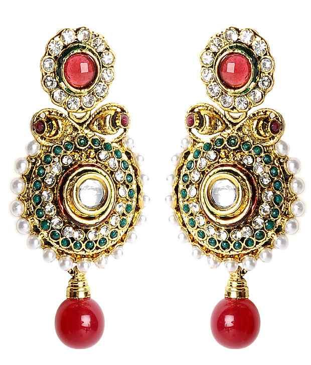 ShinningDiva Stylish Multi Hanging Earrings Buy ShinningDiva Stylish