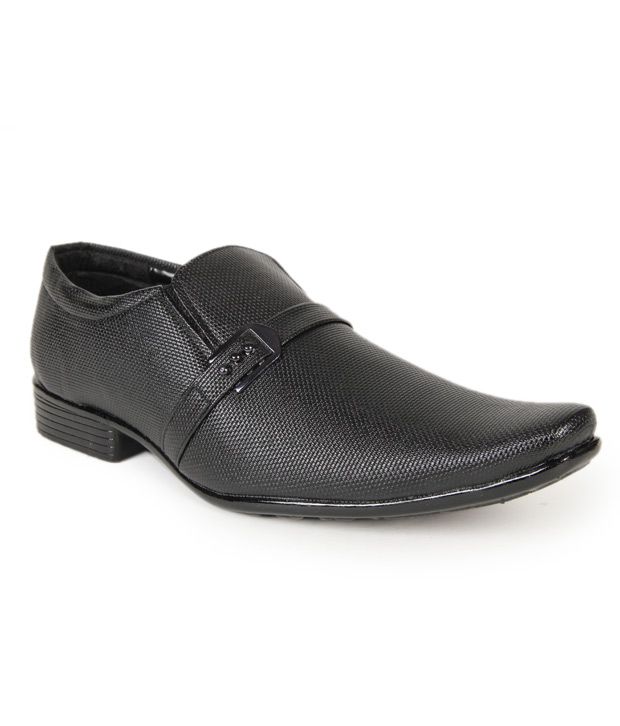 Foot n Style Black Formal Shoes Price in India- Buy Foot n Style Black ...