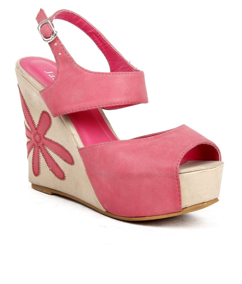 ladies red heeled sandals