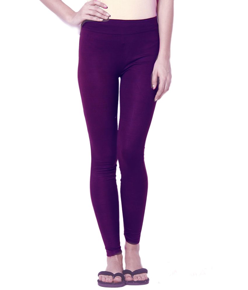 Lingra Purple Viscose Jeggings - Buy Lingra Purple Viscose Jeggings ...