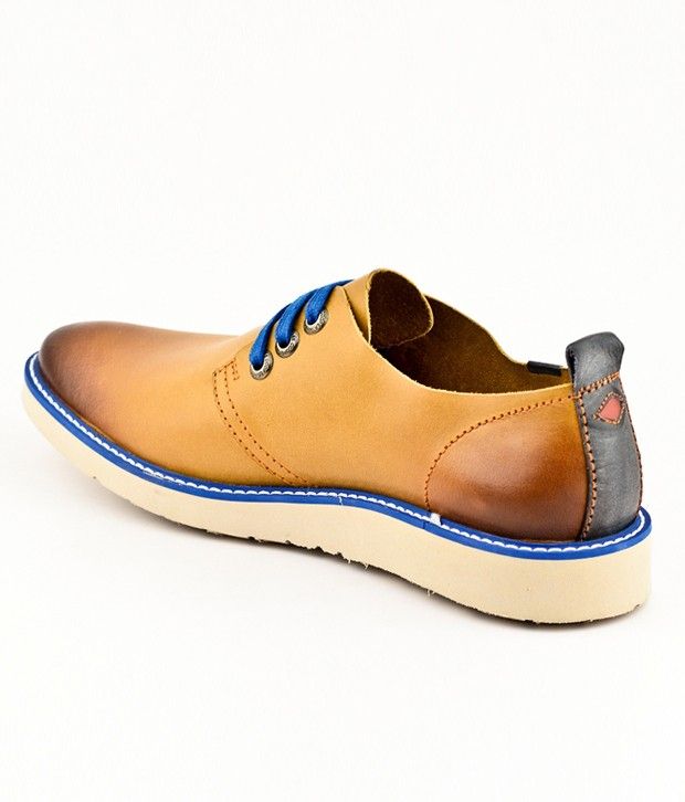 lee cooper tan casual shoes