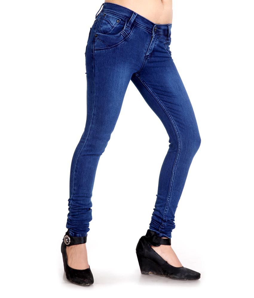 Coaster Blue Lycra Jeans - Buy Coaster Blue Lycra Jeans Online at Best ...