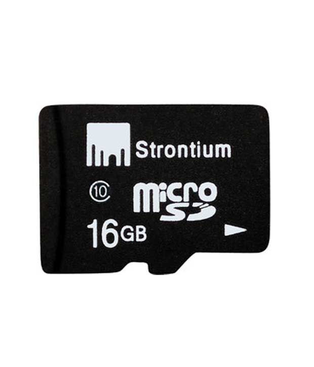 Strontium Memory Card 16 GB Micro SD - Buy Strontium 16 GB Class 10 Micro SD Card Online at Best ...