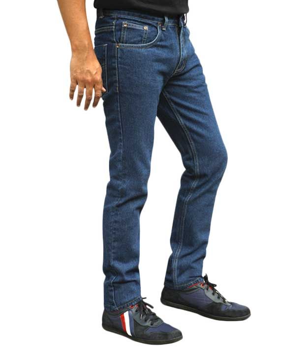 CMYK Blue Narrow Fit Jeans - Buy CMYK Blue Narrow Fit Jeans Online at ...