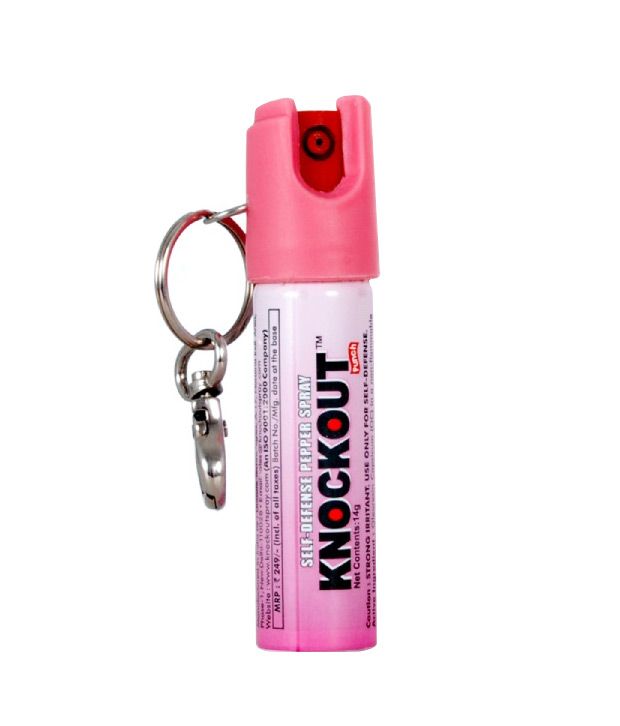 Knockout Combo Of Pepper Spray Special Mini Key Chain Trishul & Champ