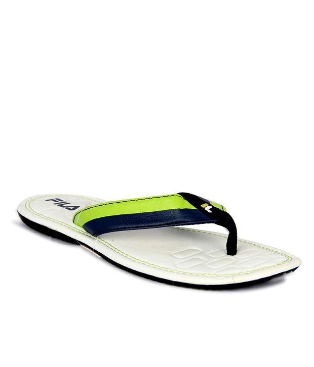 Academie Staat Visa Fila White Slippers Price in India- Buy Fila White Slippers Online at  Snapdeal