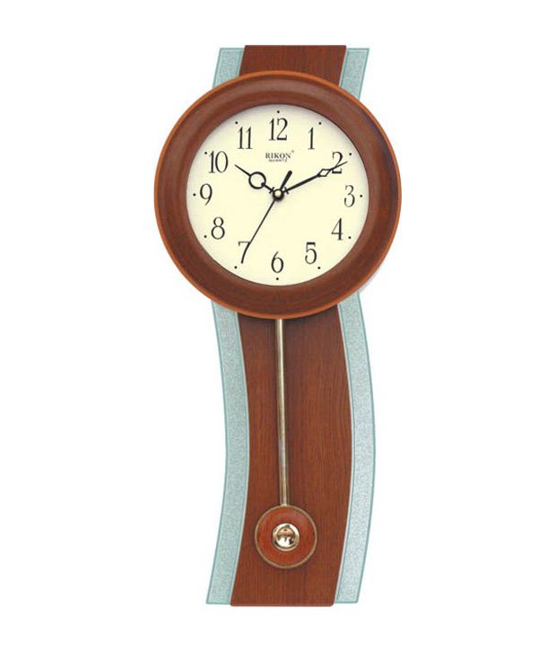 Rikon Designer Wall Clock Brown Red Rikon Designer Wall Clock Brown Red At Best In India On Snapdeal