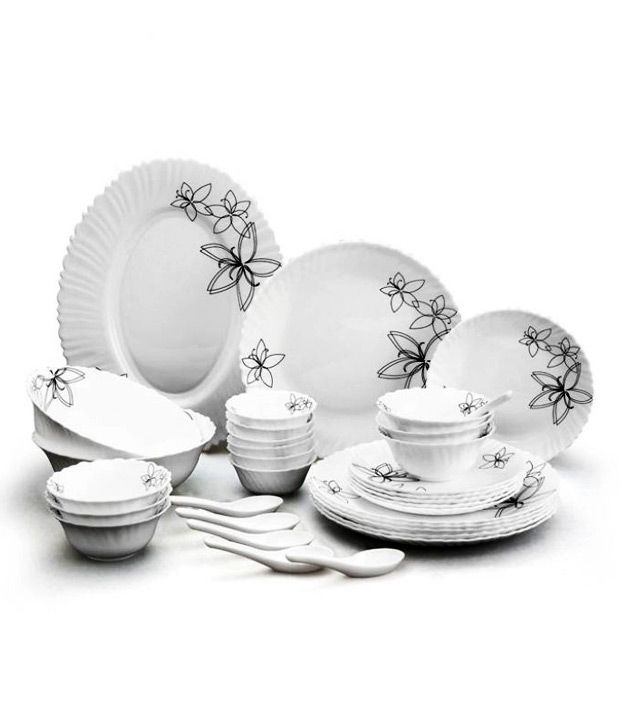 Jcpl Opel Bone China Dinner Set 33 Pcs Buy Online At Best Price In India Snapdeal