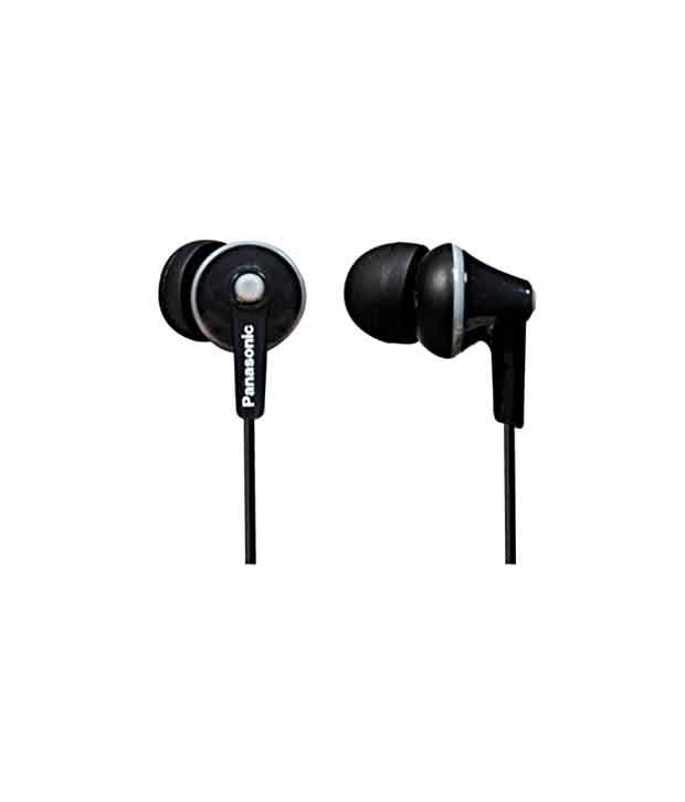 Panasonic RP-HJE125 In Ear Earphones (Black) Without Mic Without Mic