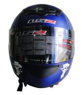 LS2 - Full Face Helmet Lucky Star - FF350 (Matte Blue) [Size : 58cms] - ECE Certified