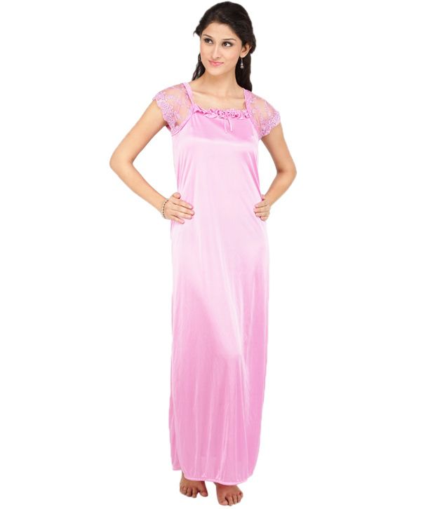 Buy BCHIC Pink Satin Nighty Online at Best Prices in India - Snapdeal