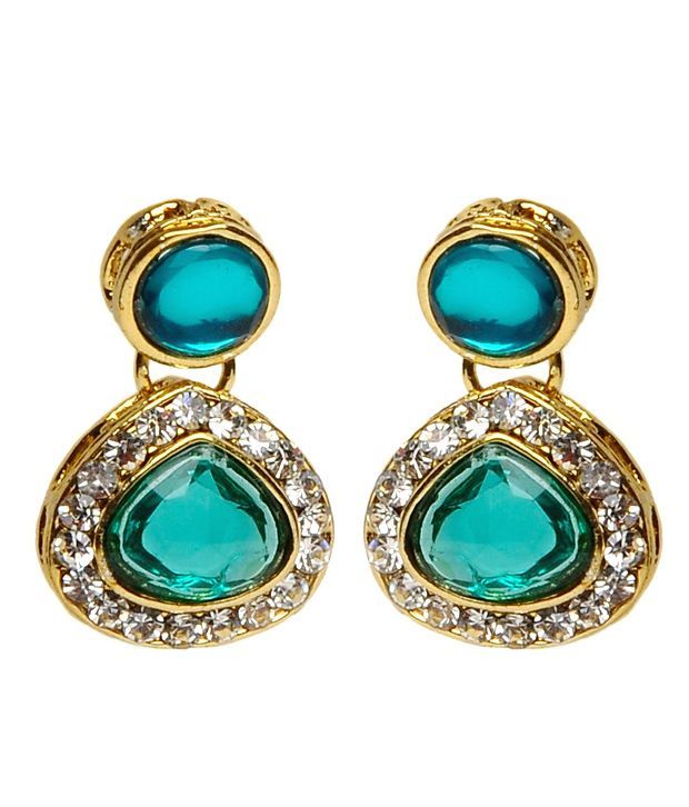 Cinderella Fashion Jewelry Green Sparkle Earrings - Buy Cinderella ...