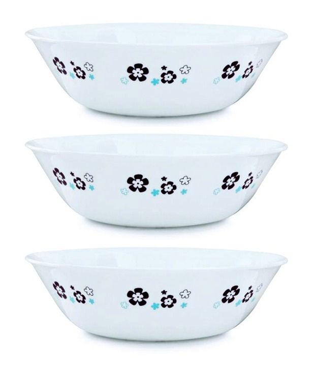 Corelle 3 Pcs Serving BowlFlorets Serving Bowl Set Buy Online at Best