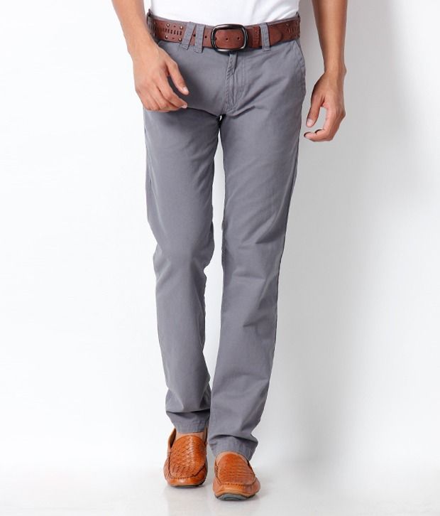 combination with grey chinos